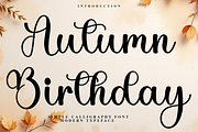 Autumn Birthday, a Handwritten Font by InermediaSTUDIO (Thumbnail 1 of 8)