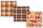Elegant Plaid Autumn Pattern Bundle, a Pattern Graphic by FloridPrintables (Thumbnail 4 of 9)