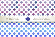 Seamless Watercolor Dotted Patterns, a Pattern Graphic by Patternalized (Thumbnail 4 of 4)