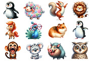 Quirky Funny Animals Sublimation, an Illustration by CreationArt (Thumbnail 3 of 4)