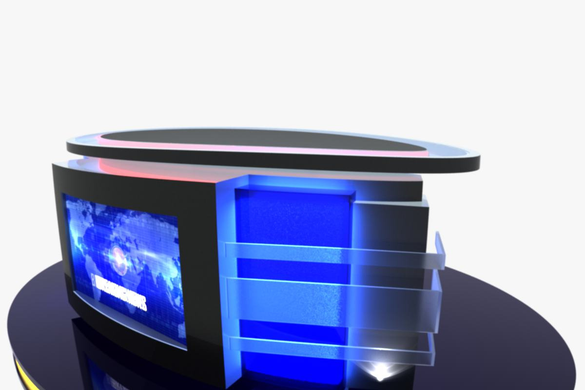TV Studio Desk Collection (12 PCS), a Furniture 3D Model by akerStudio (Photo 147 of 153)