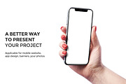 iPhone X Mockup version 3, an iPhone Mockup by Mockup Store (Thumbnail 2 of 3)