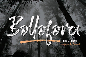 Bollofora - Brush Font