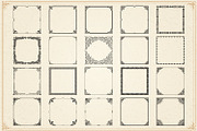 Decorative frames and borders set #2, an Object Graphic by Digiselector Design Goods (Thumbnail 4 of 7)