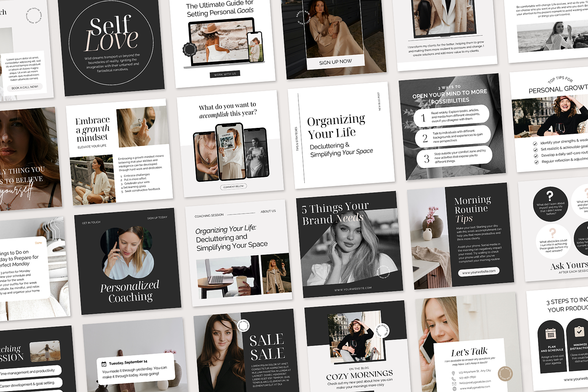 Coaching Instagram Post Template, a Social Media Template by ShopRShop (Photo 1 of 10)