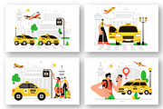 9 Airport Taxi Service Illustration, a Transportation Illustration by denayunebgt (Thumbnail 3 of 3)
