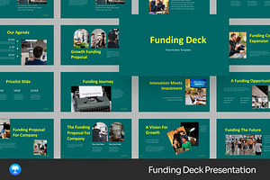 Green Funding Deck Keynote Templates, a Presentation Template by Fit-tee