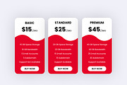 Clean Pricing Tables, a Templates & Theme by Youme Techworld (Thumbnail 2 of 4)