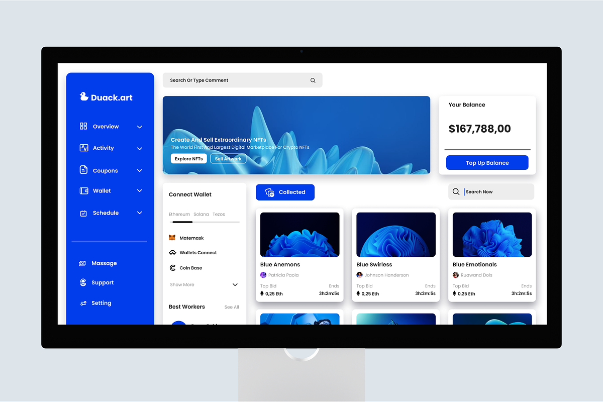 Duack.Art - Nft Admin Dashboard, an UI Kit Template by Annora Studio (Photo 4 of 6)