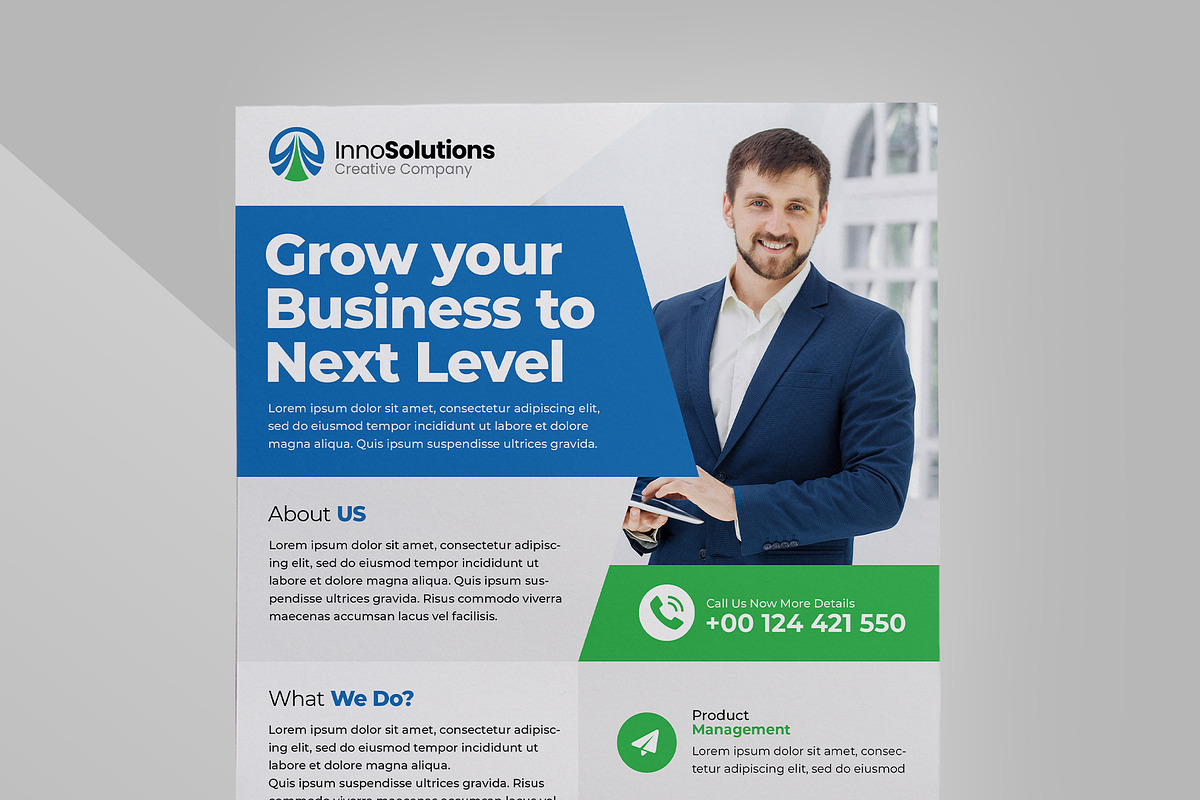 Corporate Business Flyer 01, a Flyer Template by Moeen (Photo 3 of 3)