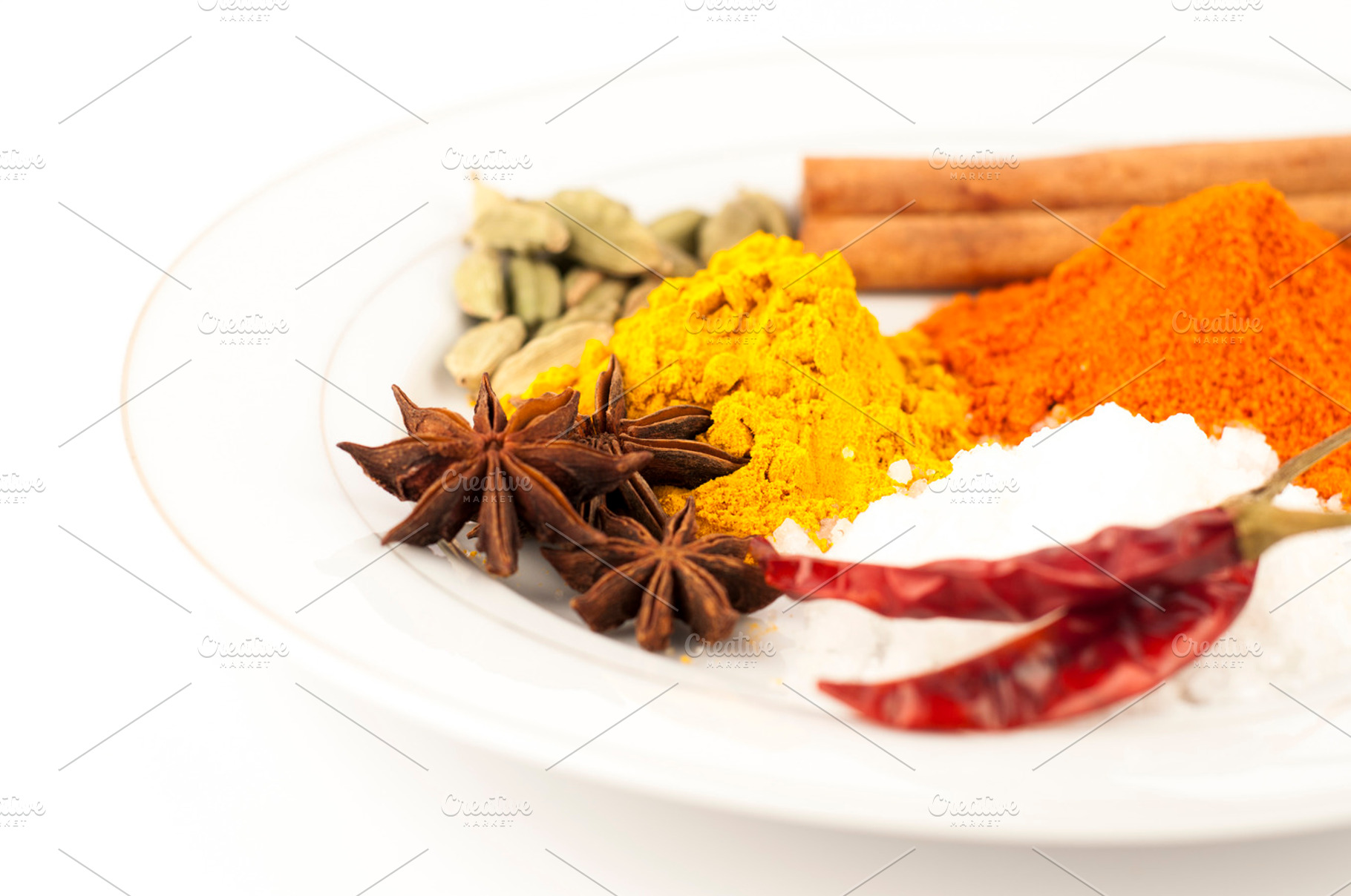 All Spices On The Plate