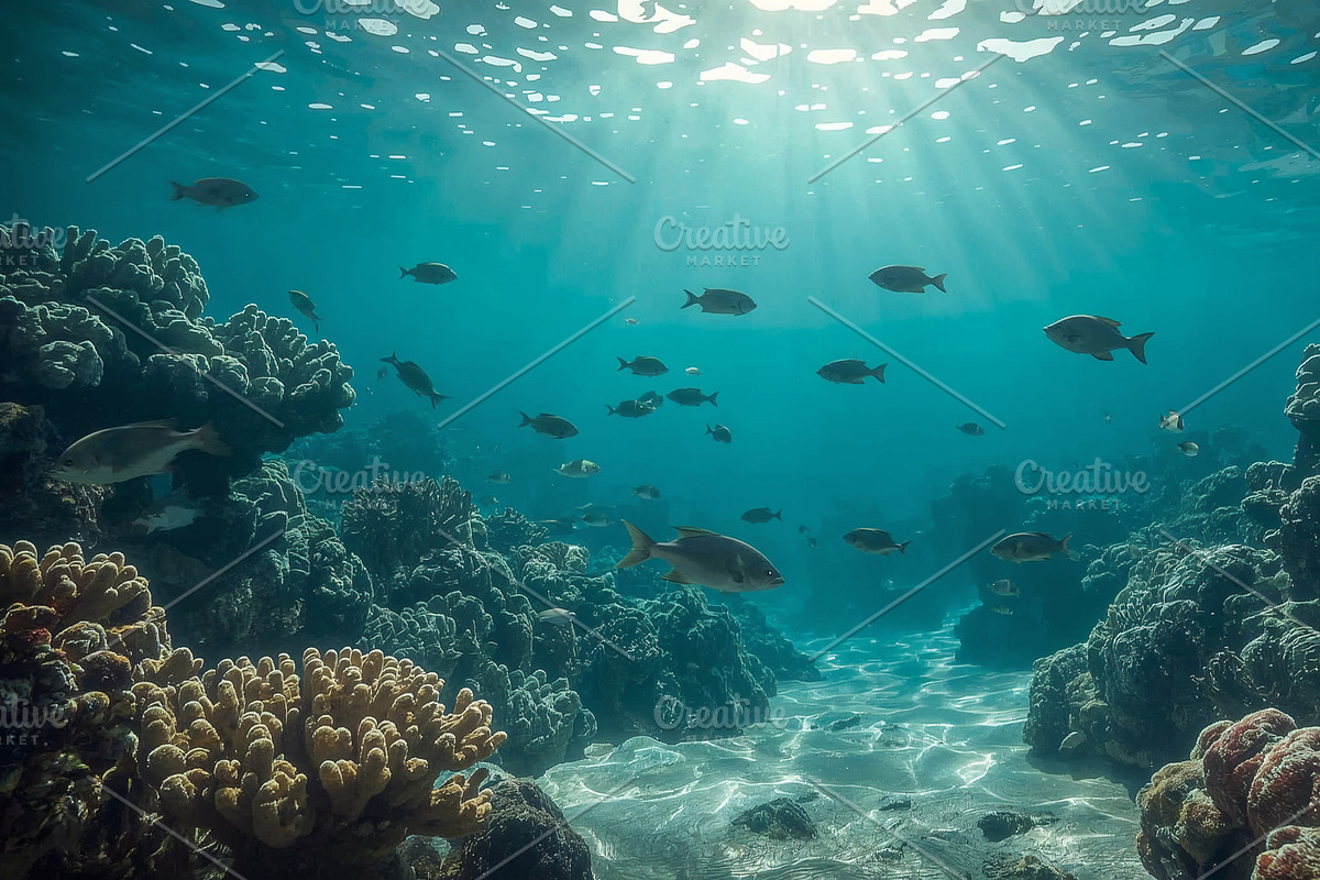 School of small fish, an Illustration by wavebreak