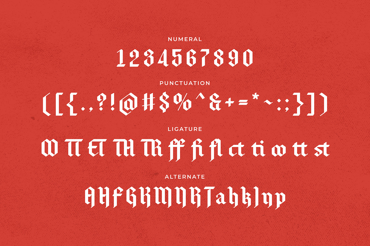 Antifight - Modern BlackletteR Font, a Blackletter Font by Typia Nesia (Photo 13 of 13)
