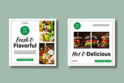 Modern Fresh Food Social Media Post, a Social Media Template by MightyDesign (Thumbnail 3 of 8)