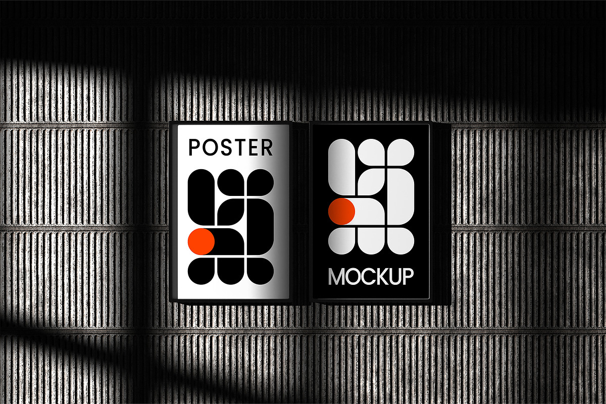 2 Poster Mockup Poster, an Advertising Mockup by Farabion Studio (Photo 1 of 2)