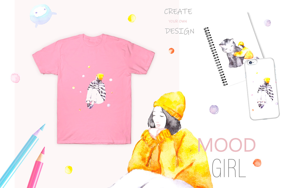 Mood girl, an Animal Illustration by Knysh Ksenya (Photo 4 of 7)
