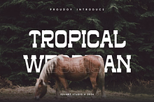 Tropical Wesrican - Western Font