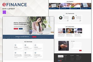 EFinance Divi Layout