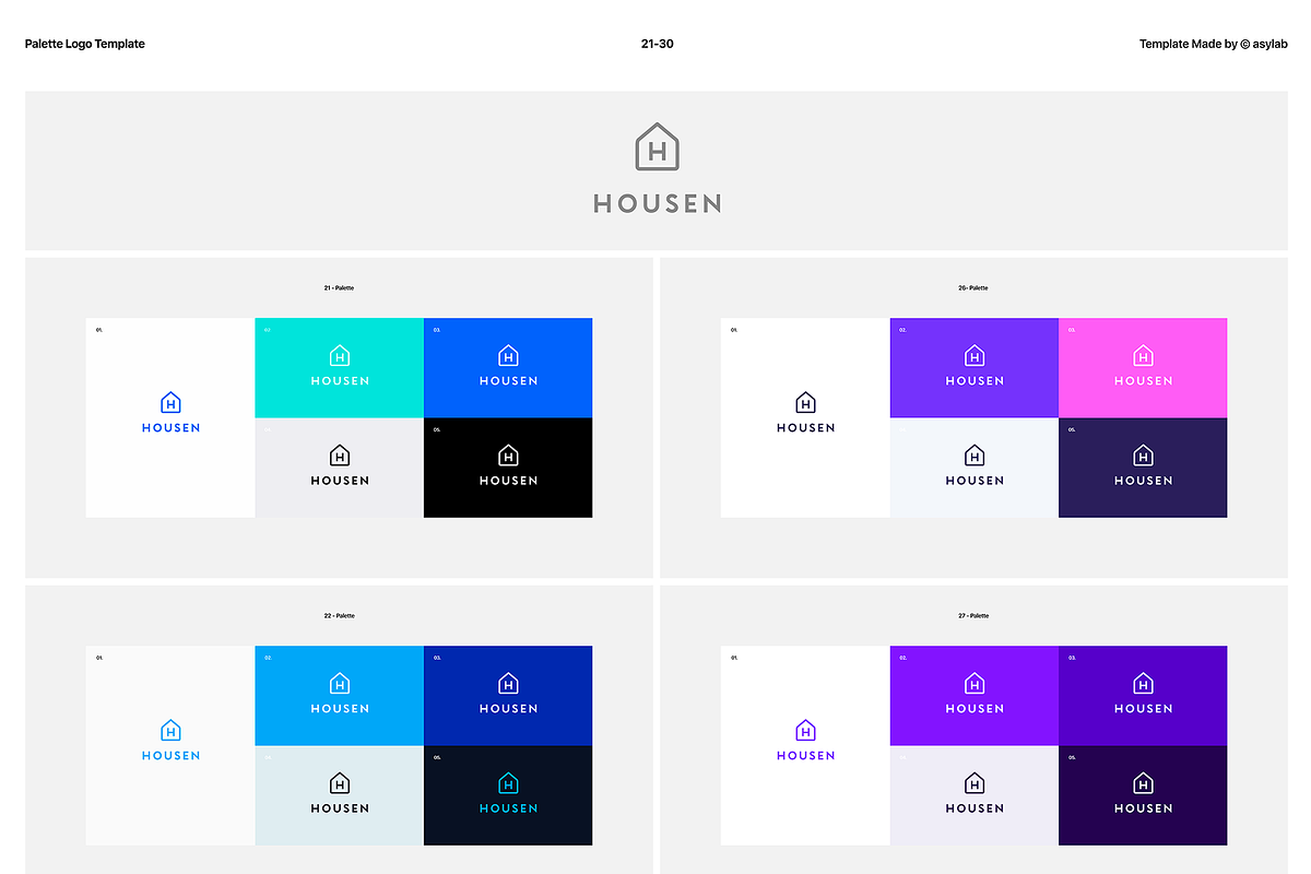 50 Palette Color Logo Mockup - PSD, a Product Mockup by Asylab (Photo 18 of 47)