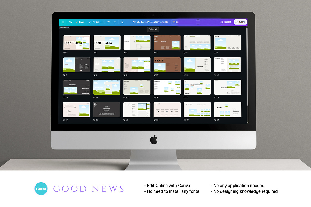 Ava | Creative Portfolio Template, a Presentation Template by Studio Industry (Photo 2 of 9)