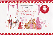 Grandmillennial Christmas graphic., an Object Graphic by ma_i_vi (Thumbnail 1 of 9)