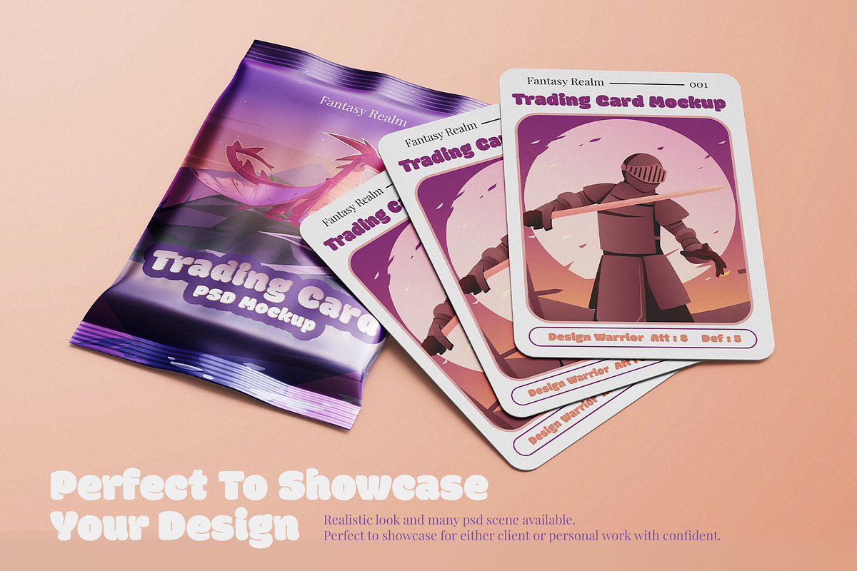 Trading Card Plastic Pack Mockup Set, a Packaging Mockup by Remnand Studio (Photo 5 of 12)