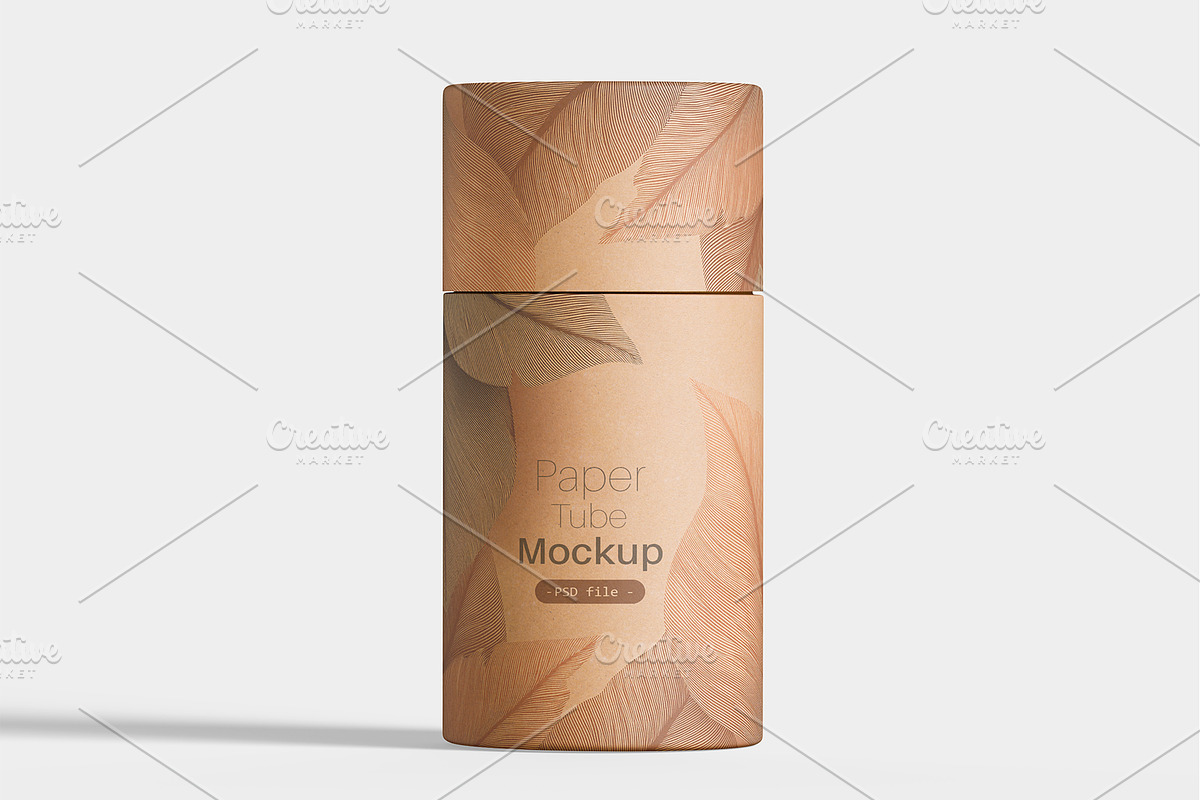 Paper tube packaging mockup bundles, a Packaging Mockup by Ambo Ampeng (Photo 3 of 11)