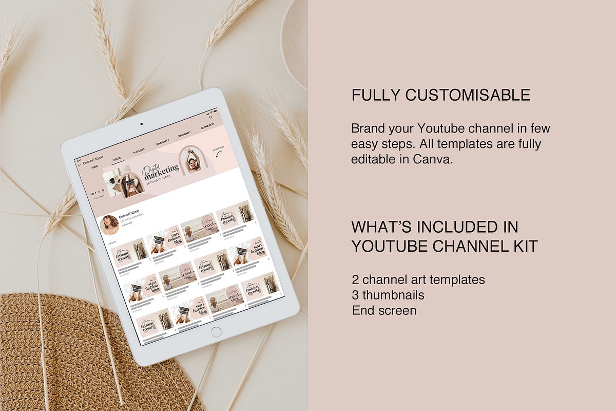 YouTube Channel Branding Kit | Canva, a Social Media Template by Templates Boutique (Photo 7 of 8)