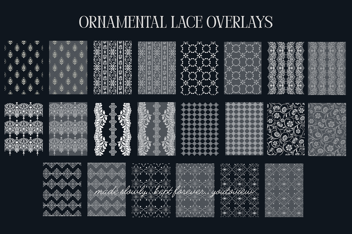 Ornamental Lace Overlays, a Texture Graphic by youtoview (Photo 4 of 13)