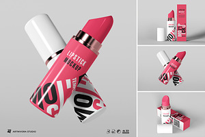 Cosmetic - Lipstick Mockup Sets, a Cups & Container Mockup by Artnivora.Std