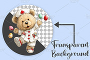 Whimsical Easter Nurse Teddy Clipart, an Illustration by Canvas Craft (Thumbnail 2 of 7)