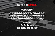Speedrace - A Racing Display Font, a Sans Serif Font by overlaytemplates (Thumbnail 5 of 5)
