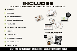 300 PLR Digital Products Bundle MRR