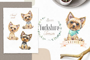 Puppy Paws 3. Watercolor Collection, an Illustration by OctopusArtis (Thumbnail 2 of 11)