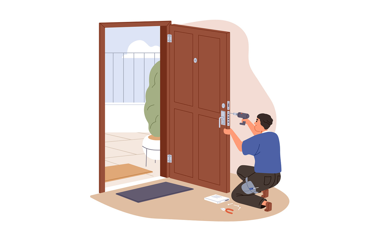 Repairmen, home repair workers set, a Work Illustration by Good Studio (Photo 13 of 13)
