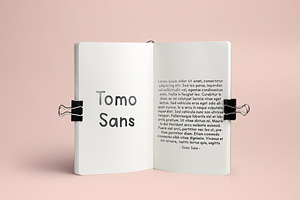 TomoSans Sans Serif Typeface