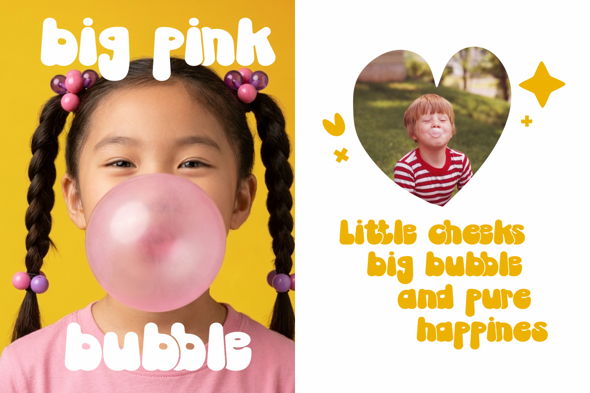 Kids Bubble - Display Font, a Handwritten Font by SaktiAvellin (Photo 3 of 10)