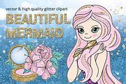 BEAUTIFUL MERMAID, a Decorative Illustration by FARAWAYKINGDOM (Thumbnail 1 of 5)