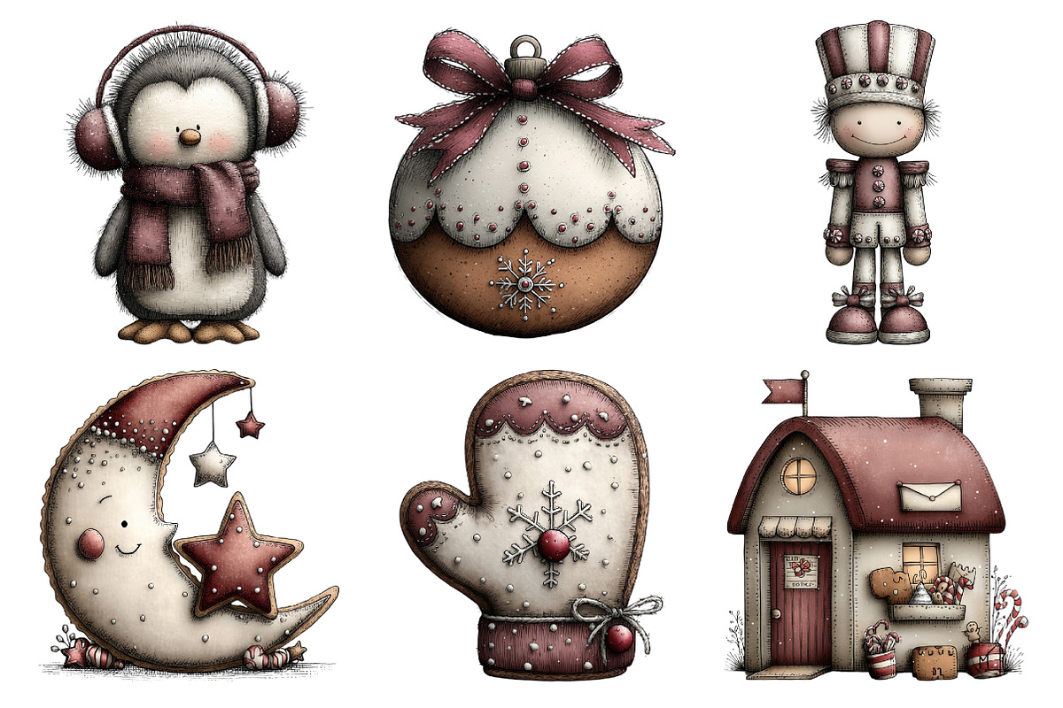 Gingerbread Christmas PNG Clipart, an Illustration by Daily.Designs (Photo 3 of 5)