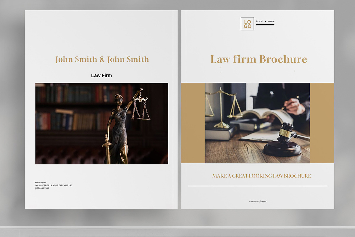 Corporate Law Firm Brochure Template, a Brochure Template by Boris Cupac (Photo 2 of 7)