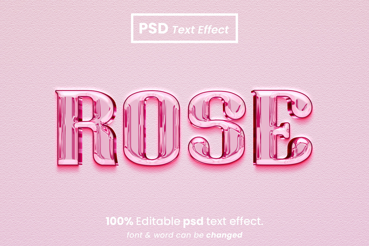 Chrome 3D Text Effects Bundle, a Brushes & More by Zamans (Photo 10 of 10)