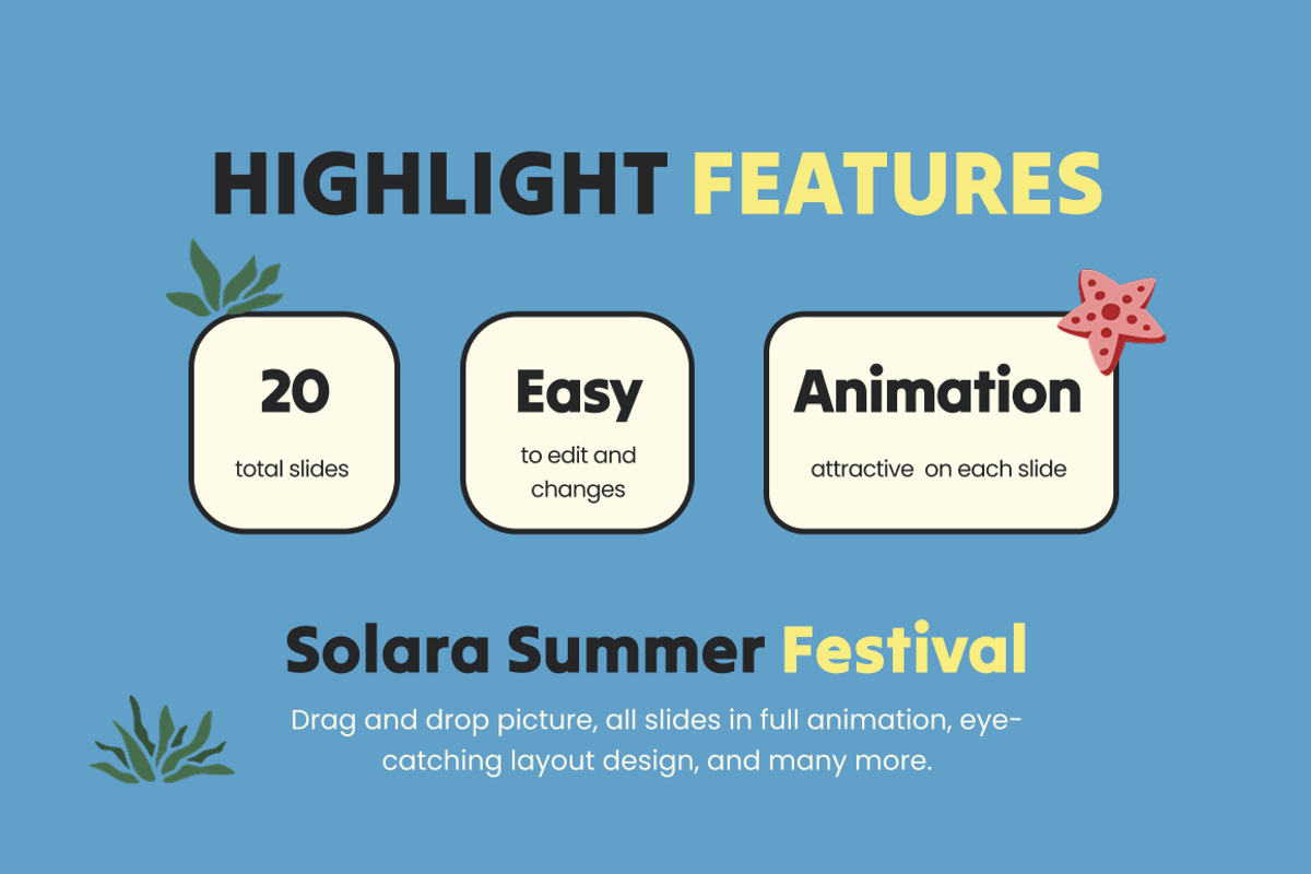 Solara Summer Festival Keynote, a Presentation Template by Loin Studio (Photo 2 of 4)
