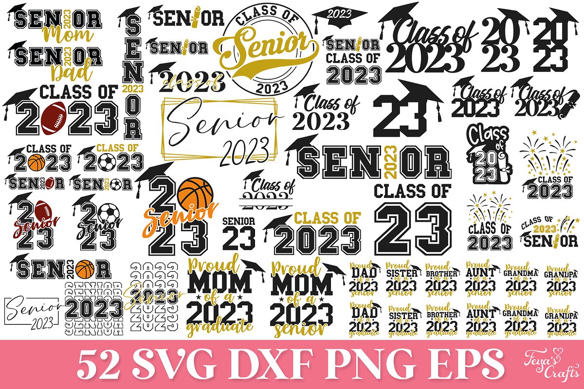 Senior Class of 2023 Quotes Bundle, an Education Illustration by Anastasia Feya (Photo 1 of 10)