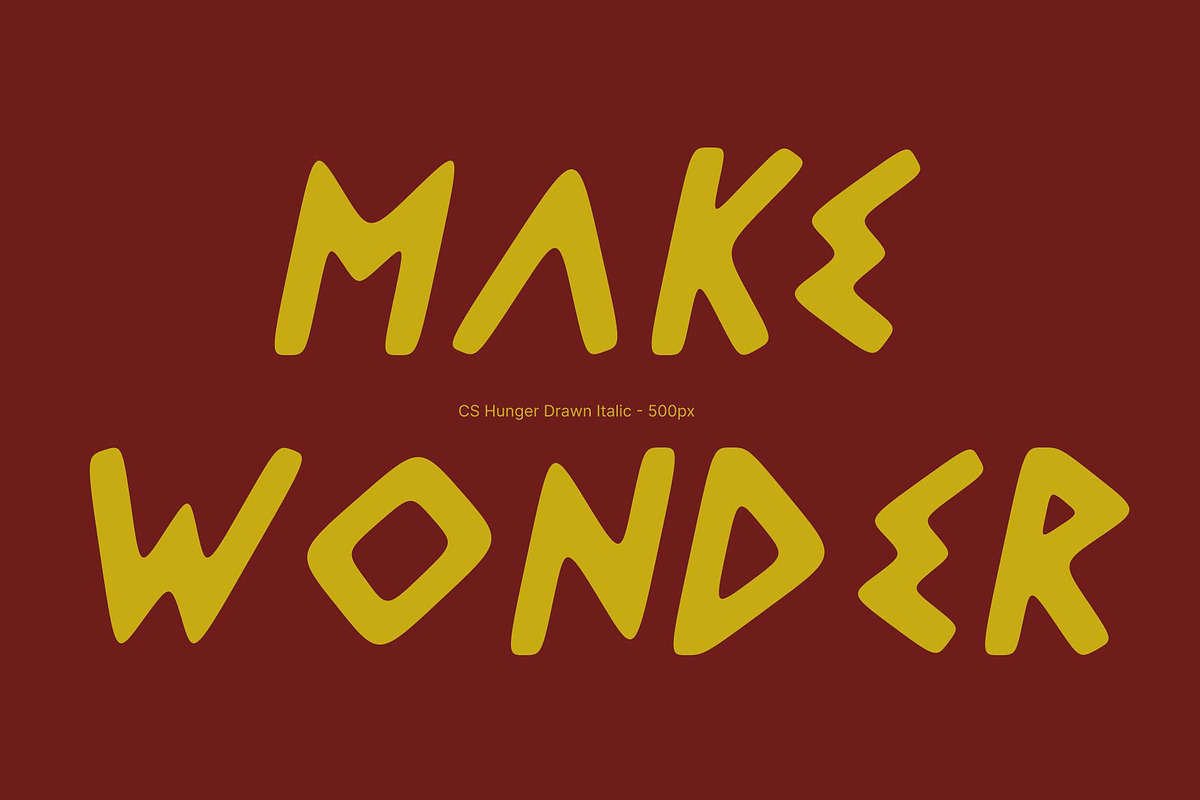CS Hunger Drawn, a Sans Serif Font by Craft Supply Co. (Photo 5 of 8)