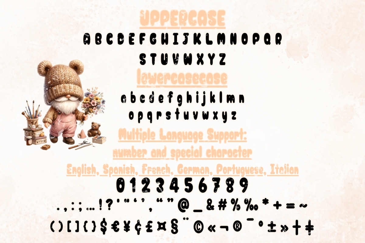 GROOVY BEAR - Handwritten, a Handwritten Font by Charmingbear59.design (Photo 5 of 5)