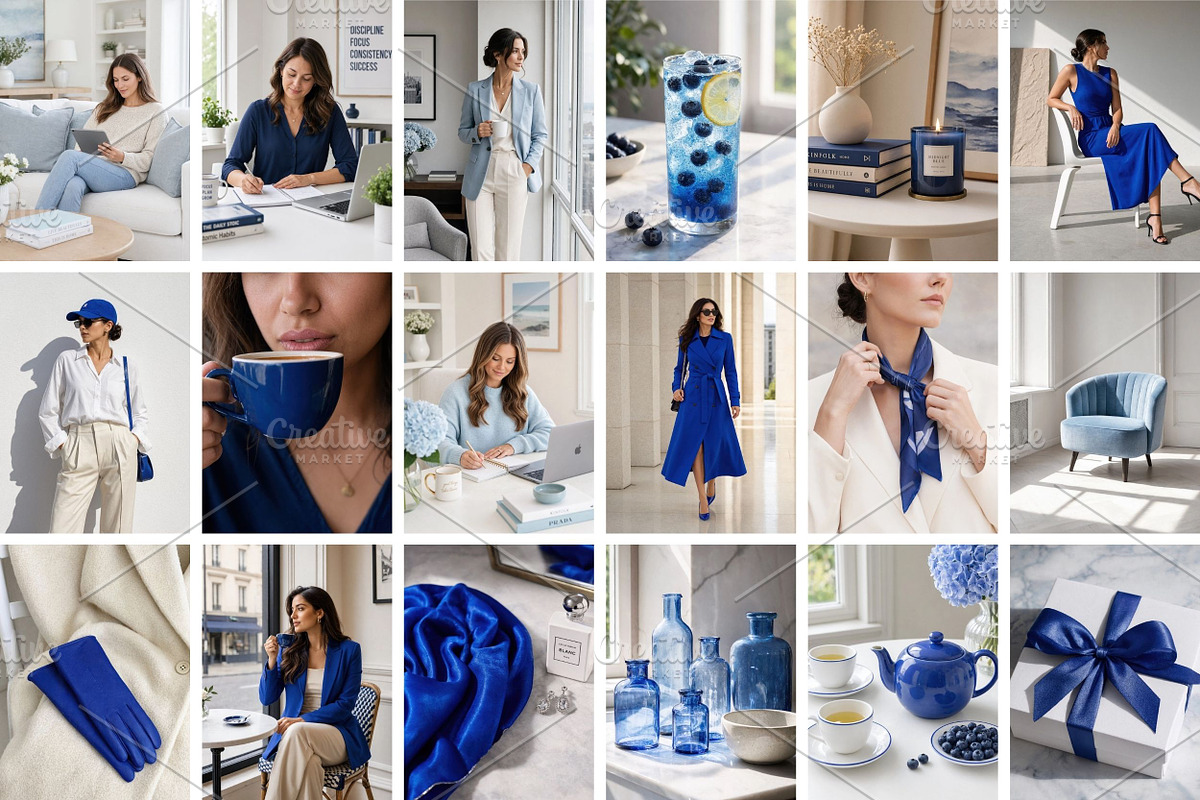 Blue Aesthetic Stock Photos, a Person Photo by Selenique Studio (Photo 8 of 12)