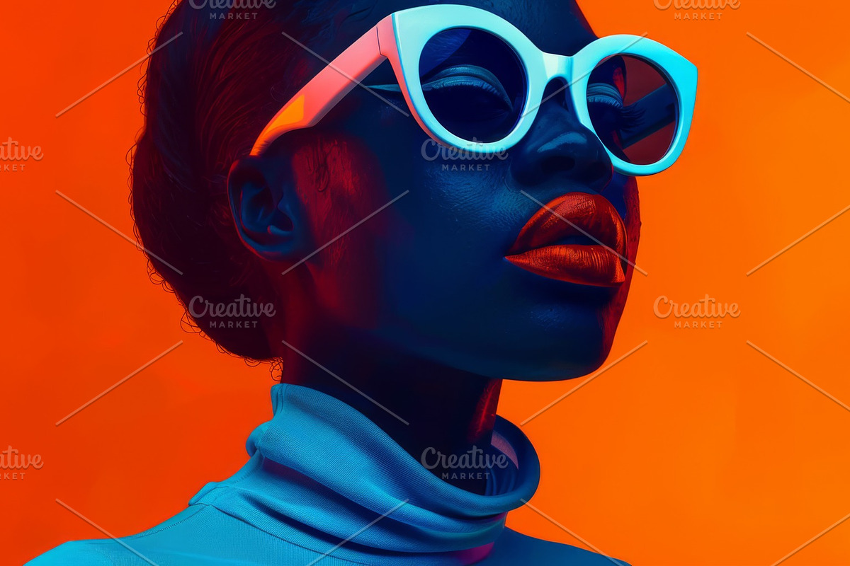 109 Fashion models in sunglasses, a Beauty & Fashion Photo by Handmadefont (Photo 10 of 113)