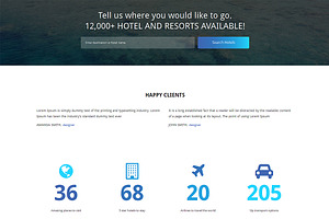 Fly Away Responsive One Page Theme