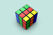 Rubik's Cube Mockup - 6 views, a Merchandise Mockup by Illusiongraphic (Thumbnail 4 of 16)