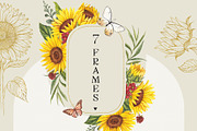 Sunflowers PNG, EPS, AI, SVG, a Graphic by Elena_Sedova (Thumbnail 6 of 9)